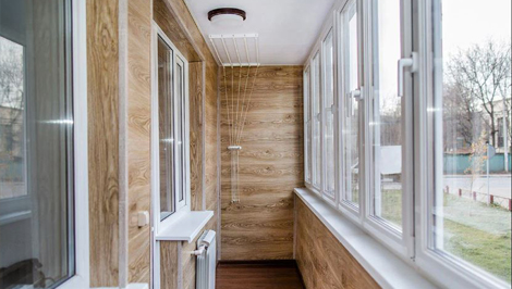 Внутренняя отделка балкона